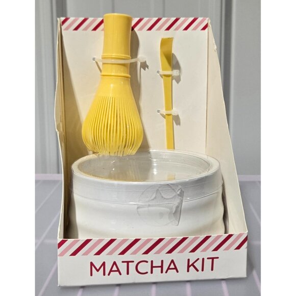 Target Matcha Tea Kit w/ White Glass Bowl -- Whisk -- Scoop - Picture 1 of 5